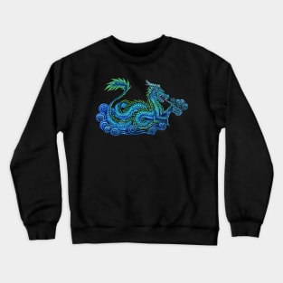 Chinese Azure Dragon Crewneck Sweatshirt